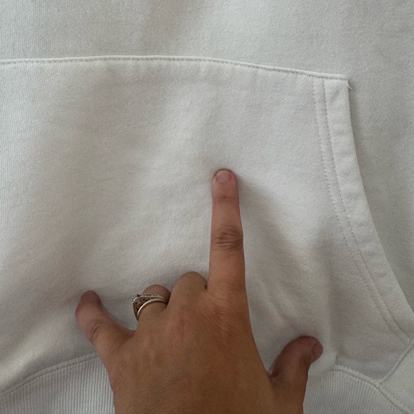 YoungLA Women’s Cream‎ Hoodie Sweatshirt Sz L - Picture 3 of 6